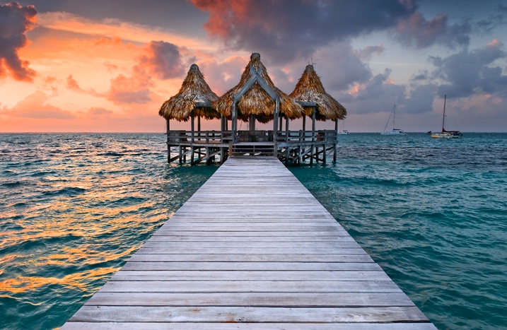 Pier in Belize