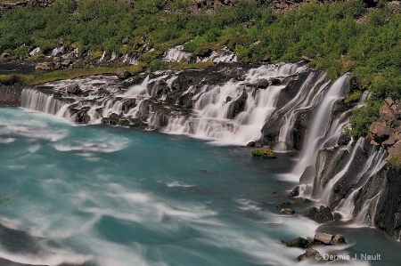 Glacier-fed Waterfall, Iceland