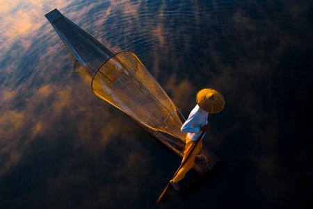 Fisherman in the Gold