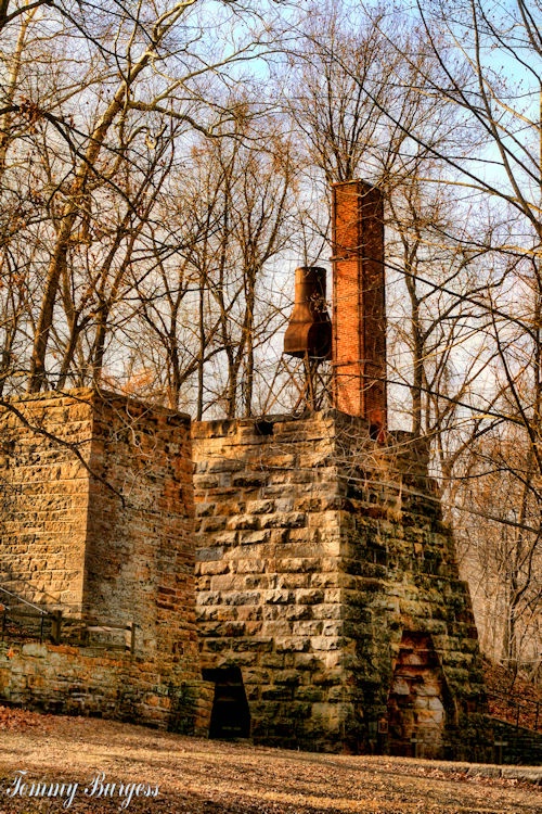 Iron Works Furnace in Winter