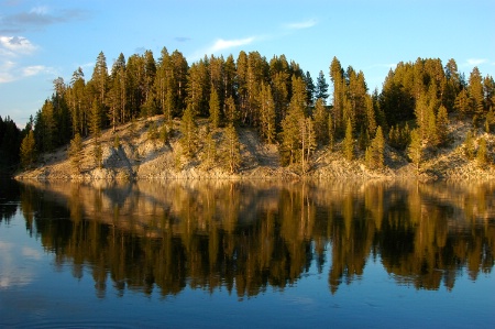 Reflection in Yellowstone River