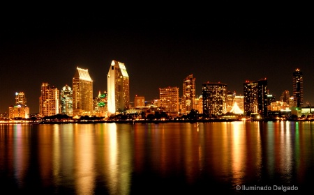 San Diego Night Skyline