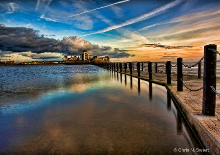 Sunset walkway