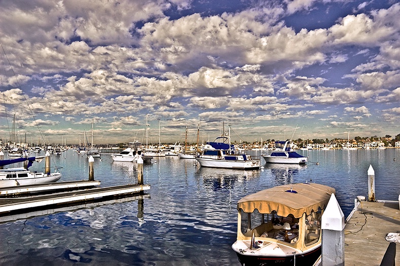 Winter Clouds - Newport Harbor
