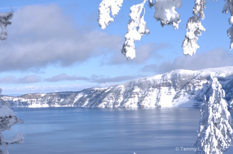 Crater Lake on a steller winter day