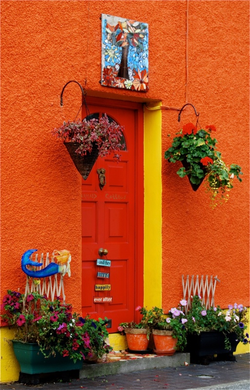 Front door in Kinsale, Ireland