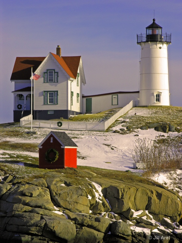 Wintery nubble lighthouse 