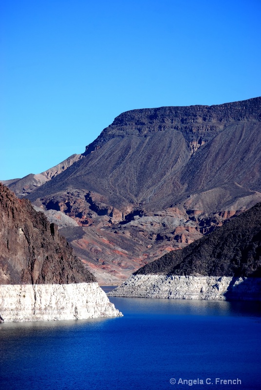 Waterlines at the Hoover Dam