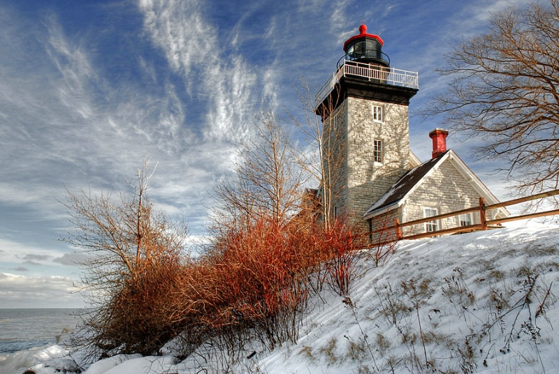 Thirty Mile Point In Winter