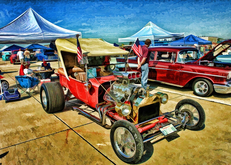 Lazy afternoon at the car show