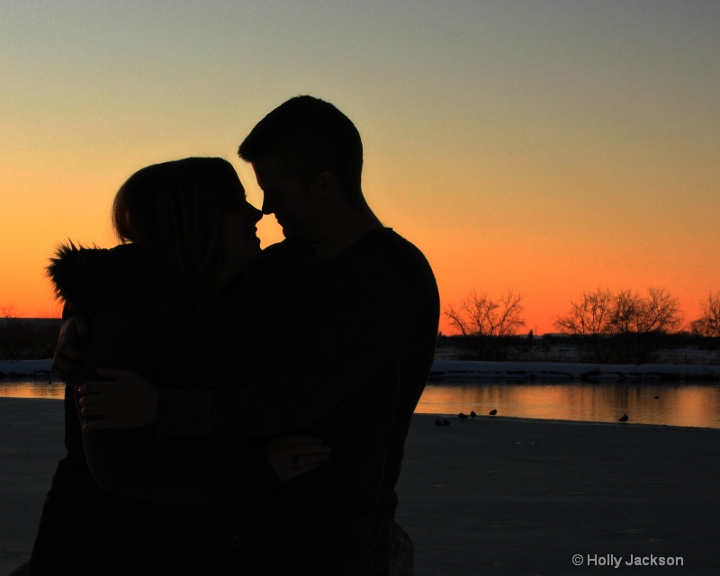 Kissing Noses at Sunset