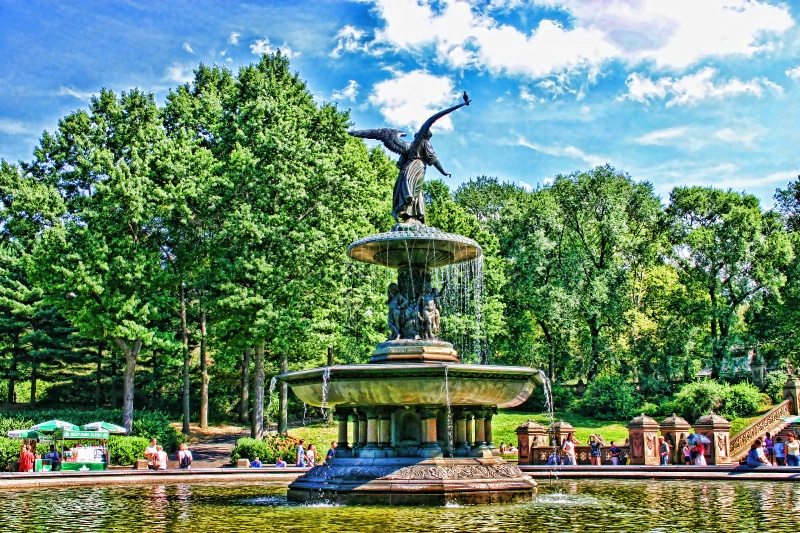 ~ Fountain in Central Park ~ - ID: 7738221 © Trudy L. Smuin