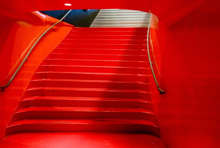 Red Stairwell 