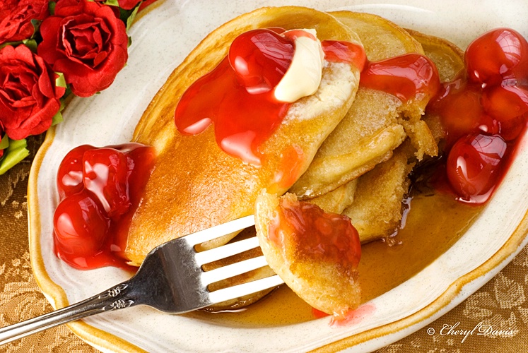 Cherry Pancakes