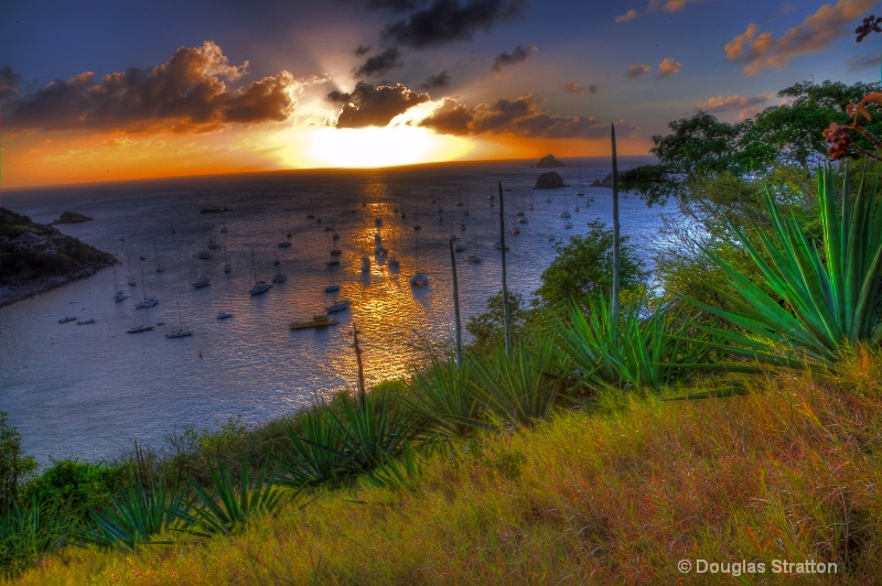 Sunset in Gustavia 