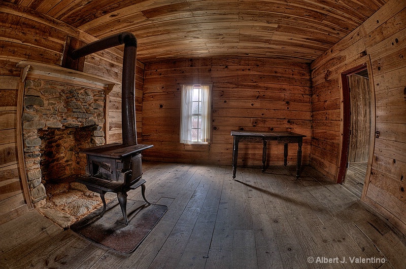 Fisheye HDR, Cabin in Cades Cove, Great Smoky Mtns