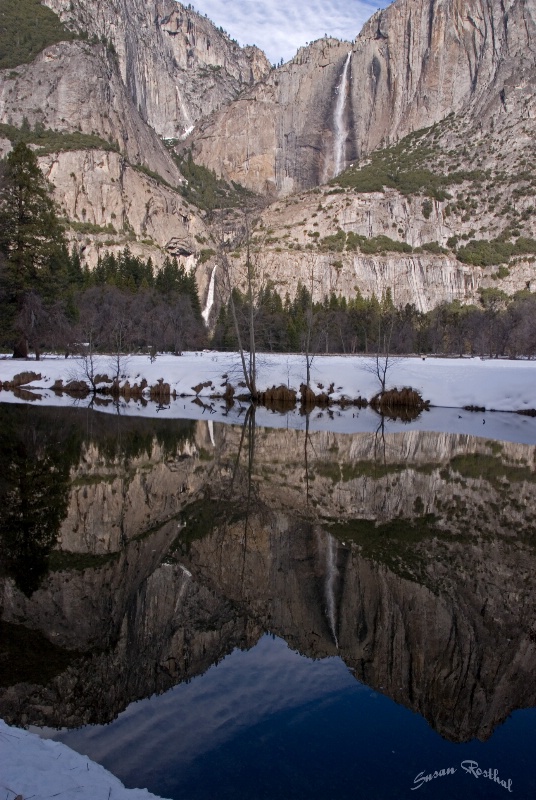 Yosemite Falls Reflected