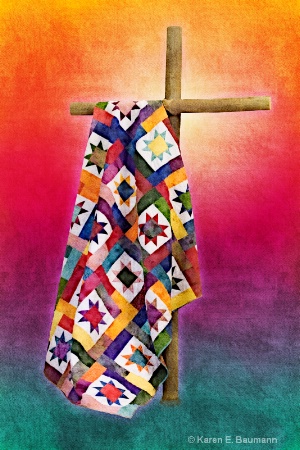 Quilt on Cross - after