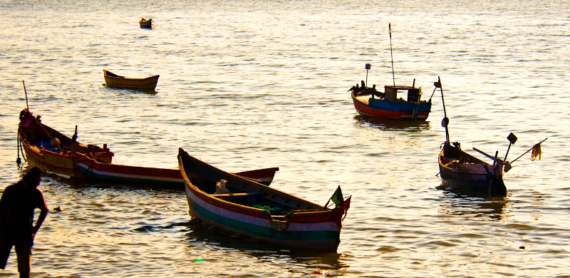 Boats in the Arabian Sea