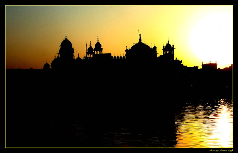 Golden Temple  Silhoutte