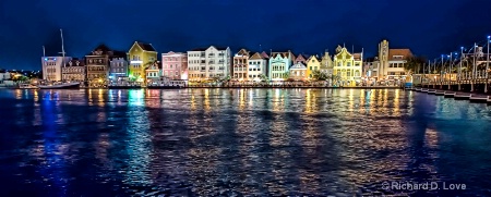 Willemstad, Curacao at dusk