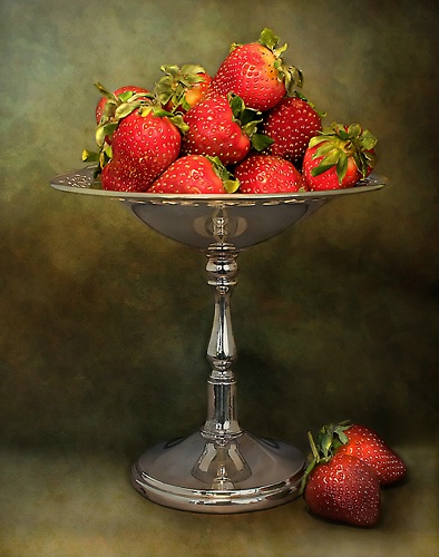 Strawberries On A Pedestal