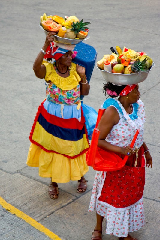 Fruit Vendors in Columbia - Before