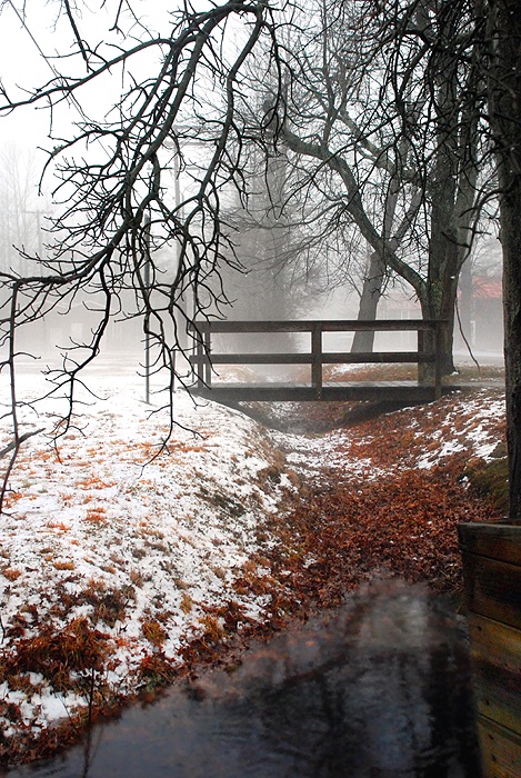 Footbridge in the Mist