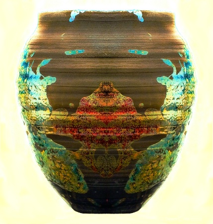 Mirrored  Vase