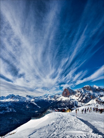 on top of the Dolomites