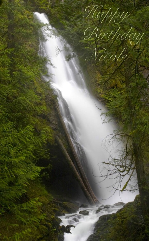 Murhut Falls - Nicole's Birthday card