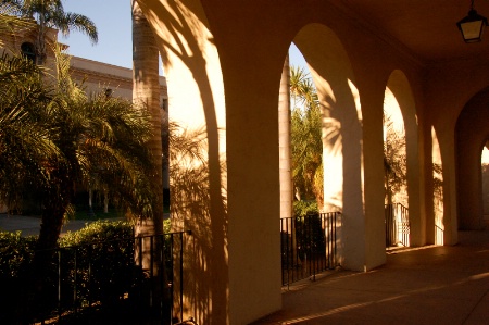 Shadows in Balboa Park Arches