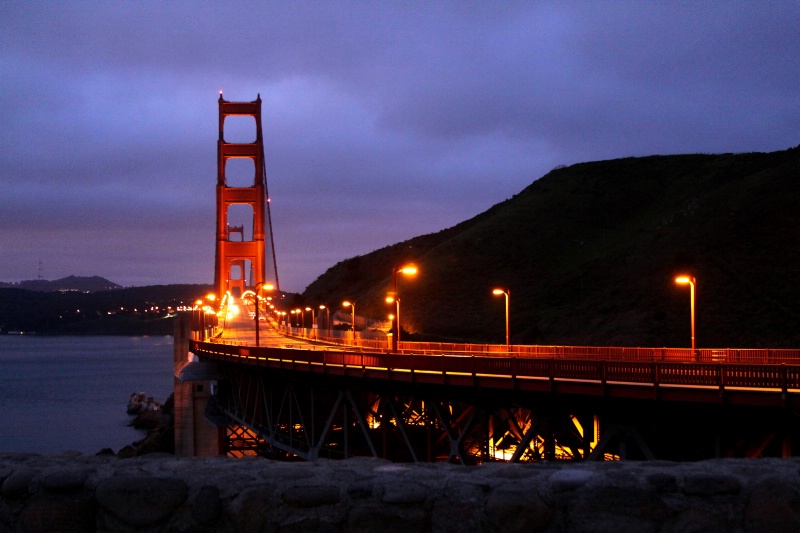 The Golden Gate Bridge Just Before Sunrise