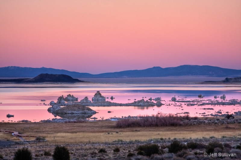Pink Mono Lake Sunset