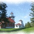 © John M. Hassler PhotoID # 8053054: Sherwood Point Lighthouse, Sturgeon Bay, WI