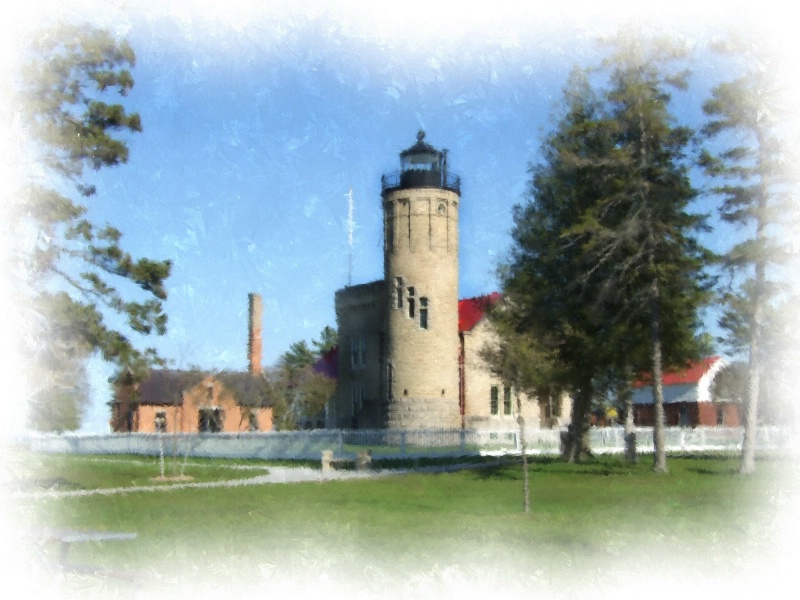 Old Mackinac Point Lighthouse, Mackinaw City. MI - ID: 8053063 © John M. Hassler