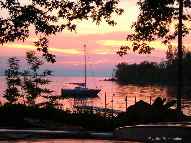 Sunset over Lake Champlain, Burlington, VT - ID: 8070618 © John M. Hassler