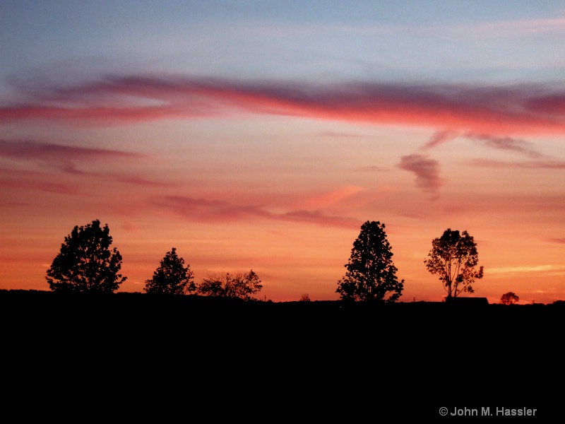 Sunset over Oconomowoc  - ID: 8070619 © John M. Hassler