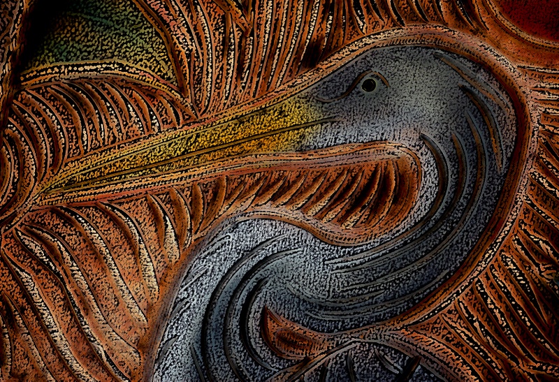 Great Blue Heron Abstract
