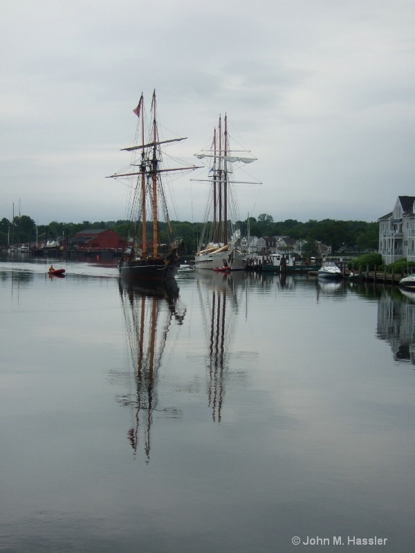 Replica Amstad Slave Ship 3, Mystic Seaport - ID: 8076791 © John M. Hassler