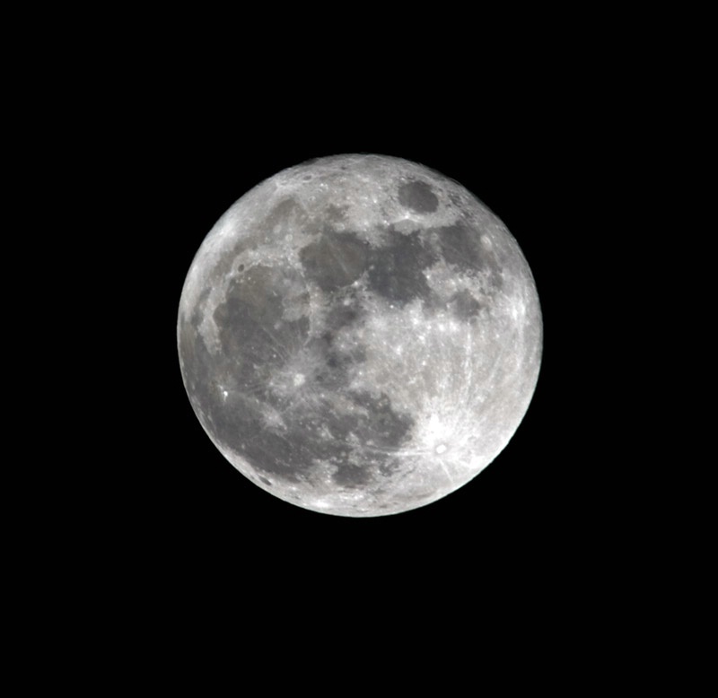 Moon with 100-400mm & 1.4 extender