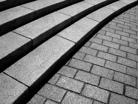 Steps and Pavement