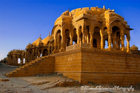 Golden Cenotaphs of Jaisalmer