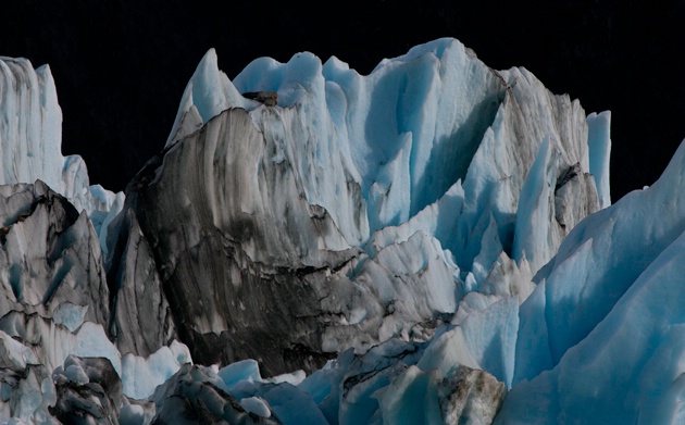 detalle en glaciar de Calafate