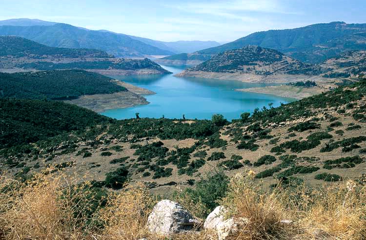 Lake scenery in central Greece