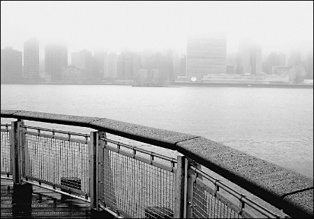 Vanishing Manhattan skyline