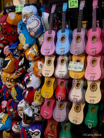 colorful guitars