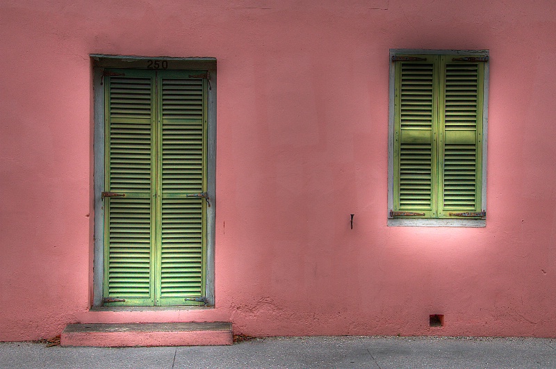 Pink House, Green Shutters
