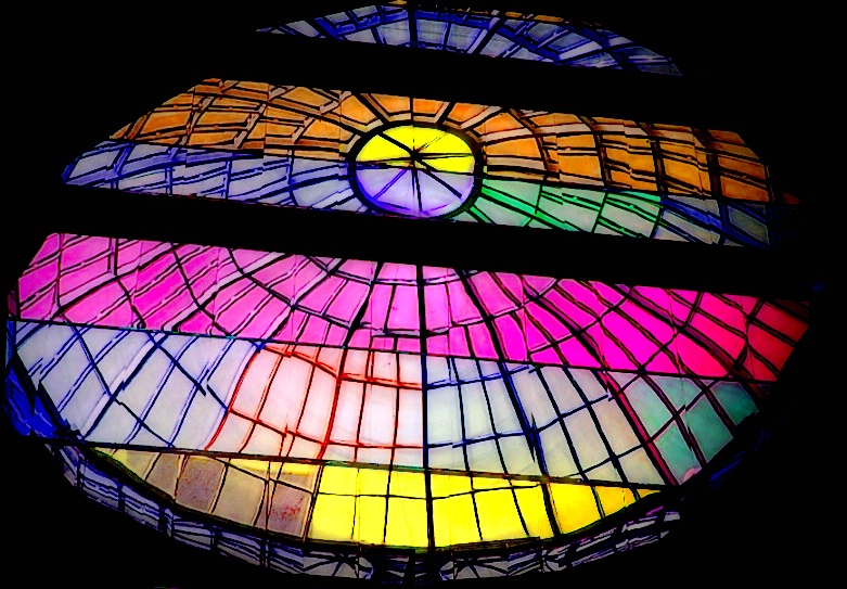 Glass Dome Hue Abstract