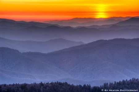 Sunrise at Clingman's Dome